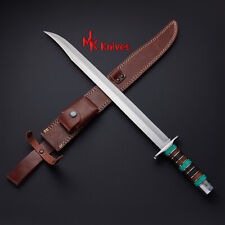 CUSTOM HANDMADE MODERN CUTLASS SHORT SWORD WITH LEATHER SHATH,HAND FORGED picture
