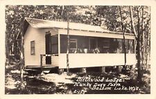 RPPC Birchwood Lodge Hunky Dory Farm Balsam Lake Wisconsin Postcard picture