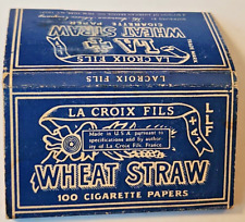 Vintage La Croix Fils Wheat Straw Tobacco Cigarette Rolling Papers No 60 Zig Zag picture