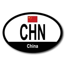 China Chinese  Euro Oval Magnet Decal, 4x6 Inches, Automotive Magnet picture