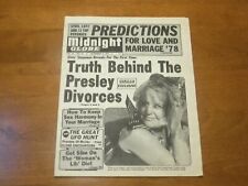 1977 DEC 13 MIDNIGHT GLOBE NEWSPAPER -TRUTH BEHIND THE PRESLEY DIVORCES- NP 4738 picture