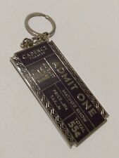 Admit One Cadence Theatre Metallic Novelty Ticket Souvenir Keychain picture