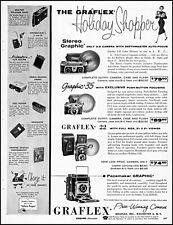 1955 Graflex Cameras stereo pacemaker Christmas vintage photo print ad XL18 picture