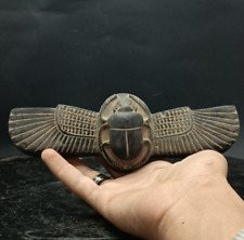 Rare Winged Scarab Beetle Symbol of Luck from Ancient Egyptian Antiquities BC picture
