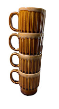 Mid Century Modern JAPAN Coffee Cups Mugs Stackable Stacking Mug Cup Ceramic picture