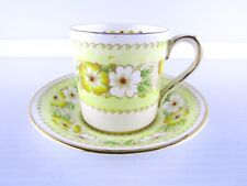 Vintage Phoenix England Tea Cup and Saucer Set, Yellow Floral Pattern picture