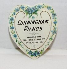 Vintage Cunningham Pianos Celluloid Book Mark, Philadelphia, PA picture