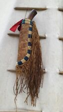 Indian Beaded Knife Cover Native American Sioux Handmade Hide Knife Sheath picture