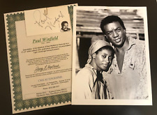Actor Paul Winfield Star Trek Signed Autographed 3x5 inch Index Card COA + Photo picture