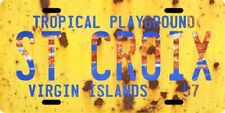 St. Croix U.S. Virgin Islands Aluminum 1957  Weathered License Plate picture