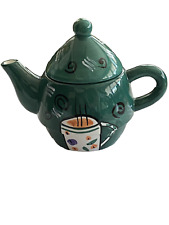 Bella Casa By Ganz Teapot - Cup of Tea Design No Chips or Cracks picture