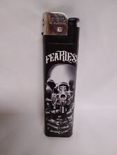 G.E.I. Ginormous Lighter Extra Large Jumbo Fearless Skull Cigarette Utility Ltr picture
