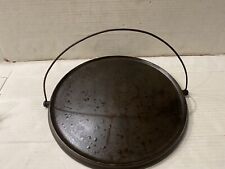 LARGE Very Rare  Erie Cast Iron Bail Handle 14” Round Griddle Vintage picture