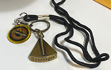 Vintage NOS Copenhagen Tobacco Brass Can Lid Opener Keychain Chew Snuff Dip picture