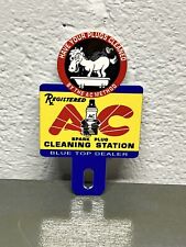 AC SPARK PLUGS Metal Plate Topper Sign Gas Oil Station Automotive Garage Sales picture
