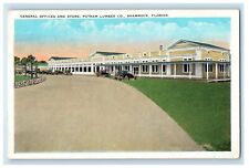 c1930's General Office And Store Putnam Lumber Co. Shamrock Florida FL Postcard picture