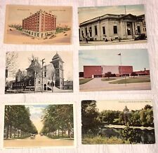 66 Antique Elkhart, Indiana Postcards, Post Office, Island Park, Old Mill & More picture