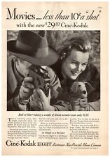 1933 Kodak Cine Eight Movie Camera Vintage Print Ad As Simple As A Brownie  picture