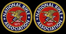 NRA National Rifle Association 2nd amendment 1871 Patch | 2pc iron on Sew  3