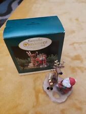 1995 Hallmark Keepsake Ornament Fishing For Fun with Box Vintage  picture