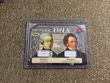 historic autographs dna hair card Two Great Composers Mozart And Schubert #1/6 picture