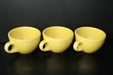 Vintage Tepco China Yellow Tan Rustic Coffee Mug Cup Tea Set Of 3 USA picture