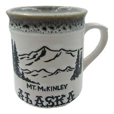 Mount McKinley Alaska Embossed Coffee Mug Polar Bear Totem Husky picture