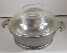 Vintage Guardian Service Cast Aluminum Bowl 6-1/2” with Glass Lid picture