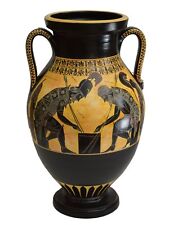 Achilles and Ajax - Exekias - Ancient Greek Amphora Vase Vatican Museum Replica picture