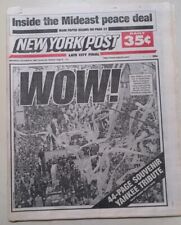 1998 OCTOBER 24 NEW YORK POST NEWSPAPER- NY YANKEES WORLD SERIES PARADE- NP 3105 picture
