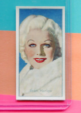 1936 CARRERAS LTD CIGARETTES FILM STARS #40 JEAN HARLOW TOBACCO CARD picture