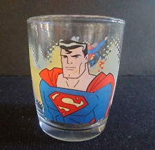 NUTELLA JUSTICE LEAGUE SUPERMAN COLLECTOR'S JAR CUP GLASS RARE DC COMICS picture