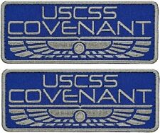 USCSS Covenant Alien Movie Crew Embroidered Patch ||2PC Hook Backing  4