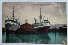 ca 1900s Jamaica Postcard Kingston Hamburg American Line Ship Prinz Waldemar picture