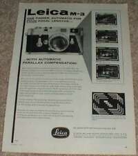 1957 Leica M-3 M3 Camera Ad, One Finder NICE picture