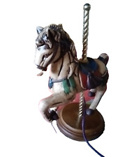 Colorfull Carousel Horse Vintage Figerine  On Stand picture