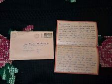 Rare Vintage Antique October NY 1948 Letter And Original Postage picture