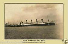TITANIC, ETC. 1021b  Titanic Departing Southampton Photo  12 x 18 picture