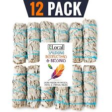 12 White Sage Smudge Stick Bundles 4 Inches Long Sustainably Grown for Smudging picture