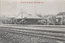Portage Pennsylvania P. R. R. Railway Station 1909 Postcard 9486 picture