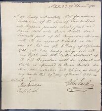 Incredible American Watermarked Privateer Document Letter to Colonel Owen Biddle picture