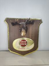 ERIN BREW Rare Beer Moose Head Trophy sign Damaged picture