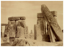 England, Stonehenge, Bronze Age Stone Circle, Vintage Albumen Print Vintage Albu picture