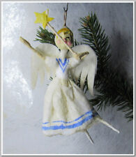 🎄Fairy-Vintage antique Christmas spun cotton ornament figure #151241 picture