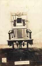 1920s ELECTRIC CHAIR Real Photo Postcard Death True Crime Execution  picture