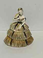 antique goldscheider lady art decorative porcelain figure german Ball gown picture