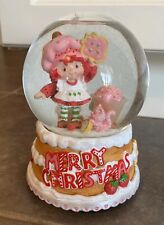 Vintage 2004 Strawberry Shortcake Christmas Snow Globe Musical Rare picture