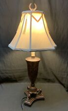 ✨Vintage Mid Century Style Hand Blown Tortoise Shell Art Glass Table Lamp ✨ picture
