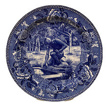 C 1930 WEDGWOOD CYRUS DALLIN INDIAN HUNTER PLATE, VERY RARE picture