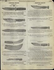 1923 PAPER AD Diamond Edge Marble Russell Hunting Knife Knives Fisherman Camper picture